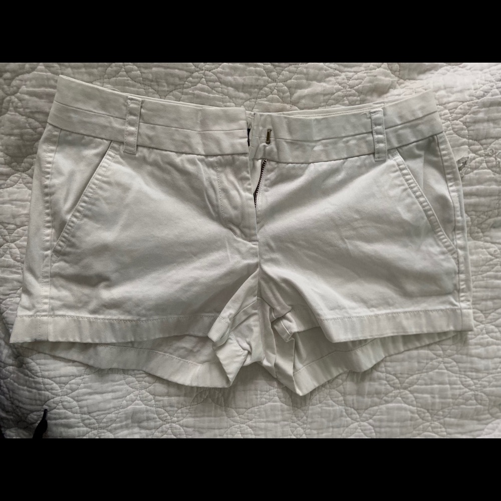 J.Crew white chino shorts